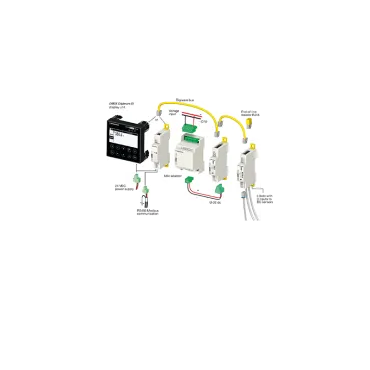 Adaptador DIRIS Digiware Udc - Qualidade, monitorização e medição energética - EXPLODED_VIEW_EXT